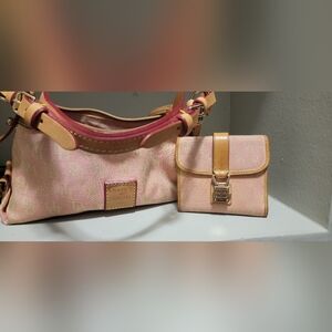 Dooney & Bourke Pink and Tan Women's Bag Set